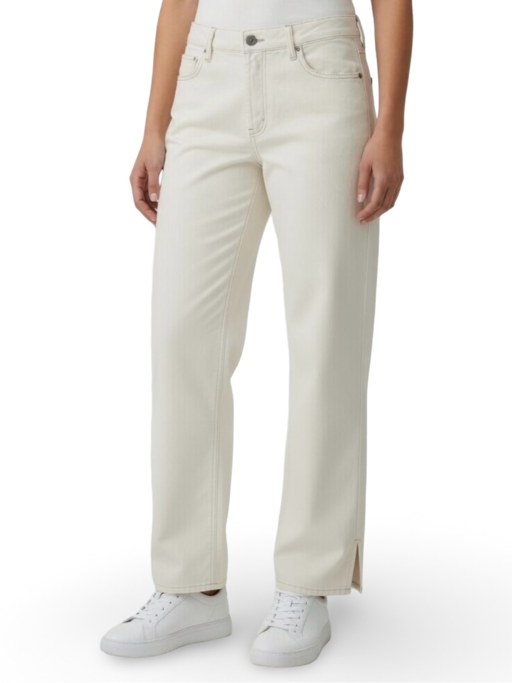 House of Harlow 1960 Super High Rise Straight Jeans Stone 30